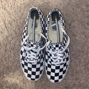 Checkered Vans size 13